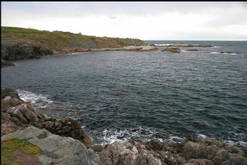 LOOKING OUT FROM ENTRY POINT