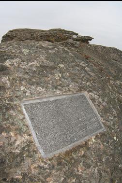 MEMORIAL PLAQUE FOR MISSING DIVER