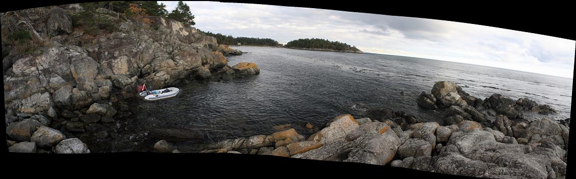 panorama looking across bay