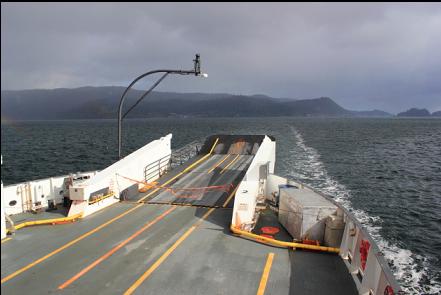 on the ferry from Skidegate to Alliford Bay