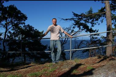 RAILING ABOVE CLIFF