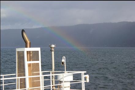 rainbow from the ferry