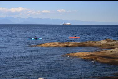 kayakers off point