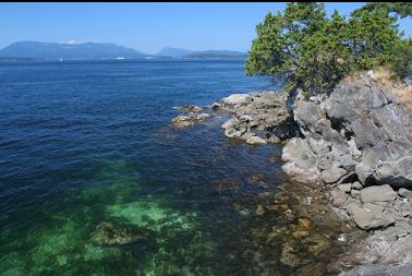 shoreline near second dive