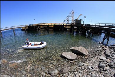 anchored near dock