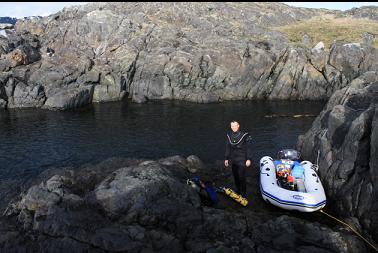 boat in narrow bay