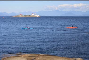 kayakers in channel