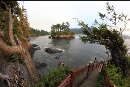 steps to Tongue Point