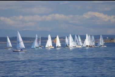 sailboats North of Chain Islets