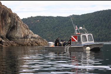 Brentwood Bay Resort Rockfish Divers boat