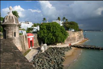 OLD GATE IN SAN JUAN WALL