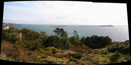 VIEW OF TRIAL ISLAND FROM LOOKOUT