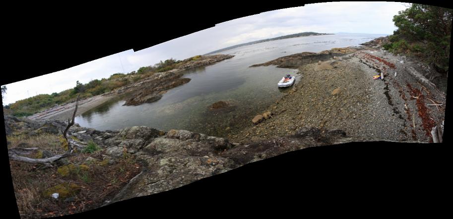 bay panorama with Ten Mile Point on horizon