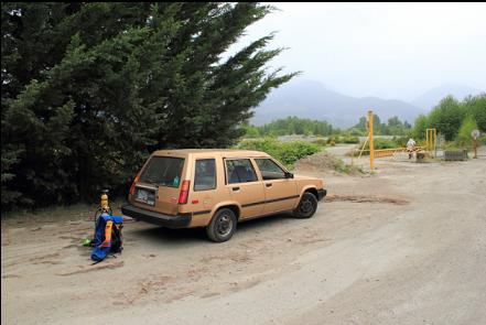 Parking outside the gate