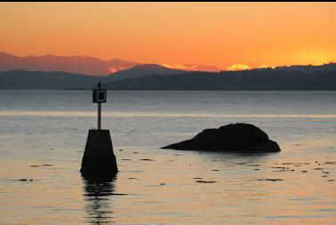 Flemming Islands at sunset