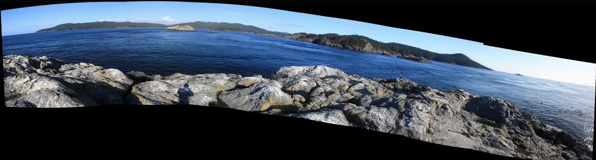 looking across to Vancouver Island