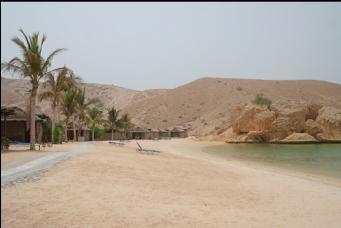 Oman dive center beach