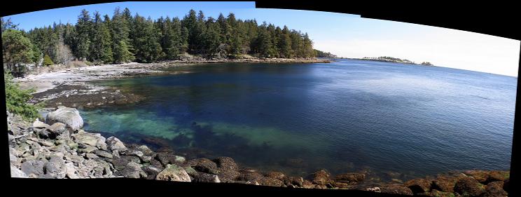 panorama looking back from point