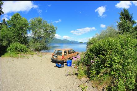 parking at the beach