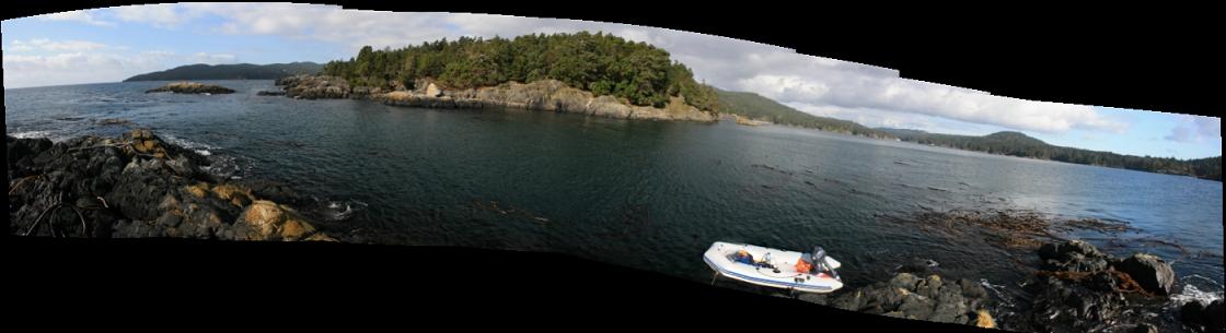 looking across to Frazer Island panorama