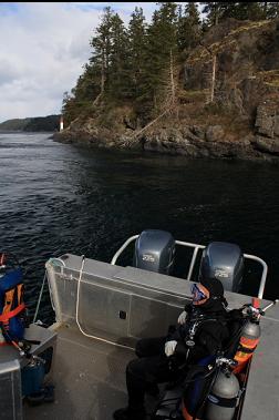 next to Steep Island after dive