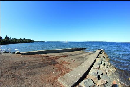 the boat ramp