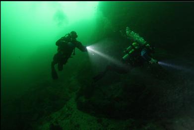 at base of wall