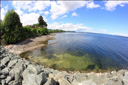 looking back from the entry-point