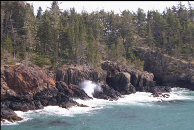 coastline on windy day