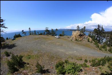 gravel lot at point