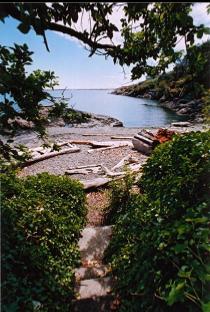 BEACH AT BOTTOM OF STEPS