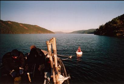 TIED UP TO BUOY