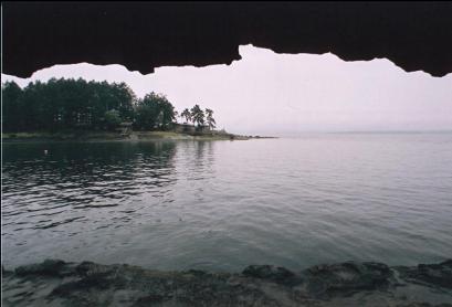 LOOKING OUT AT THE POINT FROM THE GALLERIES