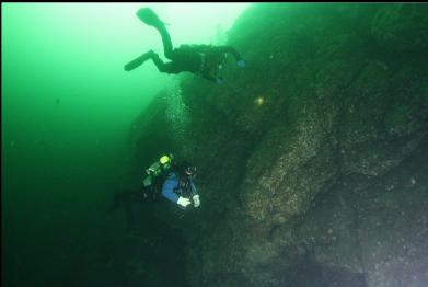 near top of wall