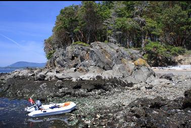 SMALL BEACH AT LOW TIDE