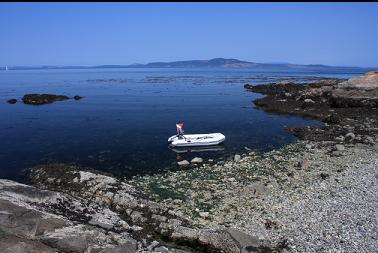 anchored in small bay