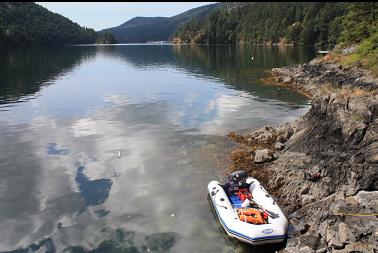 at point looking South with Goldstream marina in distance