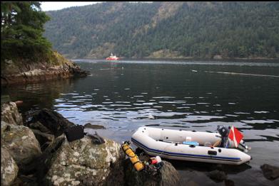 boat near small point