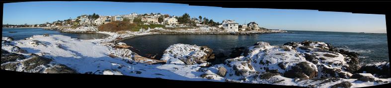 looking back from point