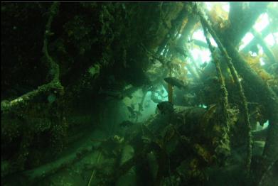 looking aft on port side of engine