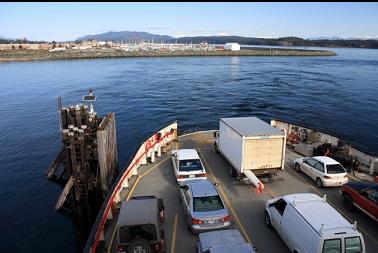 on ferry leaving Campbell River