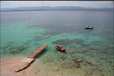 BEACH BELOW DIVE SHOP