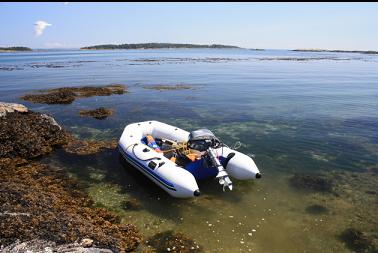 anchored near islet