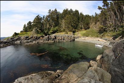 anchored near pebble beach