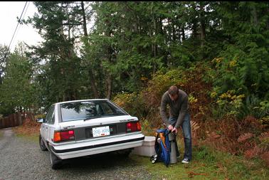 parking at start of trail