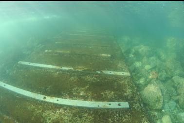 boat ramp at high tide