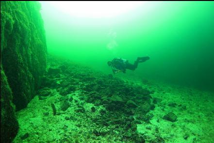 rubble slope 60 feet deep