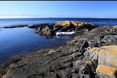 anchored by rocks off point