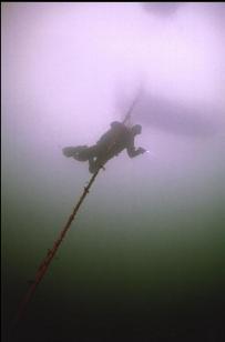 DESCENDING FROM BOAT