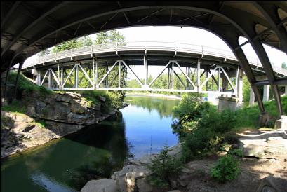 under highway bridges